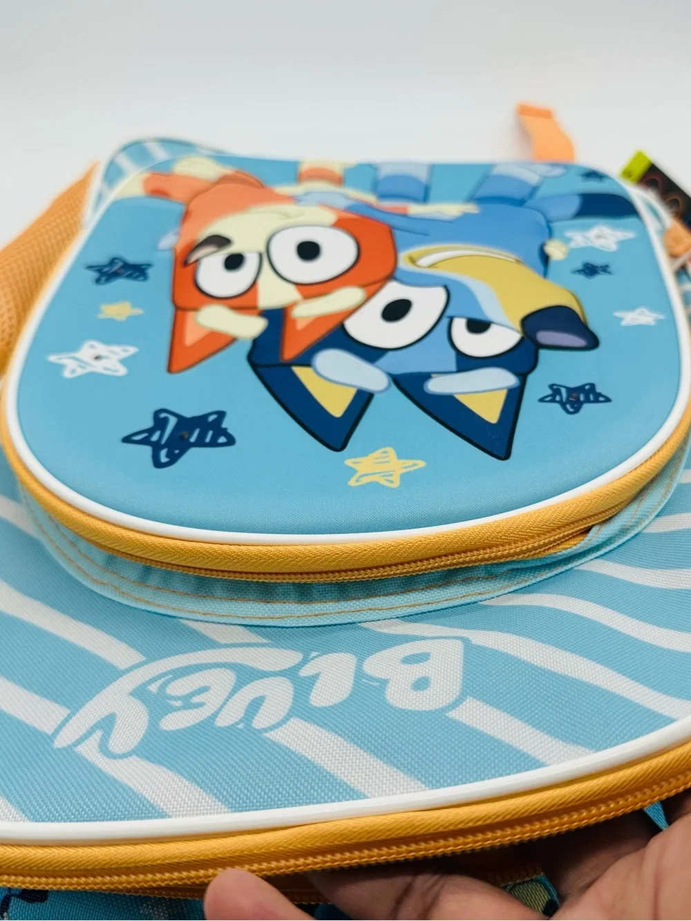 Bluey & Bingo Kids Backpack School Bag with 3D Front Panel and Light-Up Stars